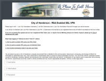 Tablet Screenshot of connect2.cityofhenderson.com