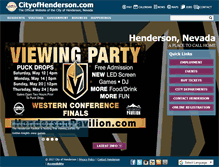 Tablet Screenshot of cityofhenderson.com